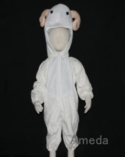 Kids Animal Costume Sheep Lamb Goat Party Outfit 6 8Y