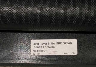 Discovery 3 Land Rover 3 HS HSE 7 Passenger Cargo Trunk Cover 2005