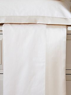 Christy Silk cuff bed linen in cream   