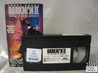 Darkman 2 The Return of Durant VHS Larry Drake 096898213134