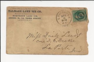 Oldhal Louisville KY Talmage Lake Ice Co 1879 to Laporte In