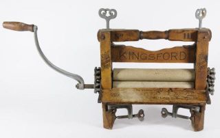 Antique Kingsford No 111 Wooden Clothes Wringer Patent Date June 20
