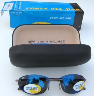 Costa Del Mar Lash Sunglasses Polarized Blue Mirror 400 Lens Gunmetal