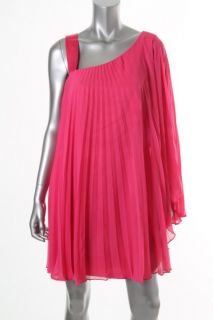 Laundry by Shelli Segal New Sunburst Pink Pleated Cocktail Dress 6