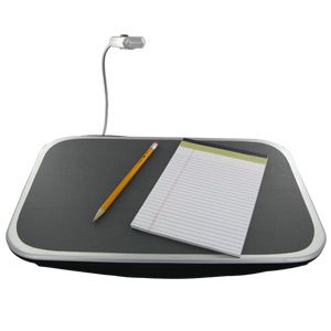 Perfect Solutions Lap Desk with Adjustable Light PS5287BK 