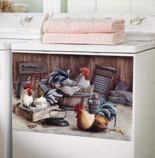 Farmhouse Rooster Laundry Room Decorative Washer Magnet New I4890