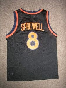 Latrell Sprewell 8 Knicks Basketball Jersey Youth Med