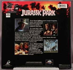 Laser Disc Movie Jurassic Park Spielburg Letterboxed Ed