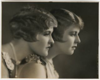 STUNNING FLAPPER SISTERS VIOLET & LAURA LAPLANTE PHOTOGRAPH MELBOURNE