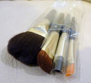 LAURA MERCIER 4 Pcs Touch Up Brush Set with Carrying Case, Brand New