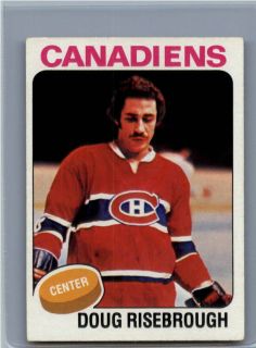 1975 76 Topps HK 107 Doug Risebrough RC Canadiens