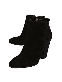 Guess D Cardio B Block Heel Ankle Boot Black   