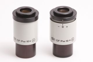 2X Carl Zeiss Jena Okulare GF PW 10x