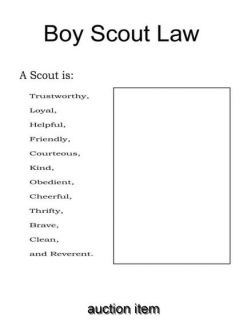 Boy Scout Law A Transparency from See Thru