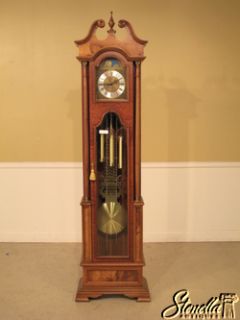 18260 Lauris Olive Wood Decorator Tall Cased Grandfather Clock