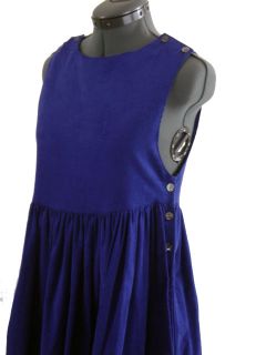 Vintage Laura Ashley Purple Cord Dress Jumper Size USA 6. Sleeveless