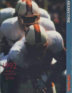 1992 Tampa Bay Buccaneers Yearbook
