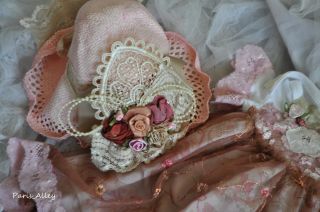 Berry Pie French Lace Dress Hat Blanket 4 Reborn Baby Doll