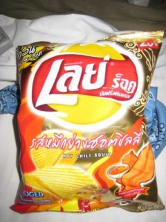 Lays Potato Chips Hot Chilli Squid Flvoured 80 G