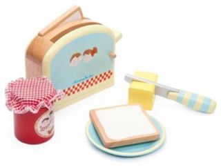 Le Toy Van Honeybake Toaster Set Wooden Role Play Toy TV287