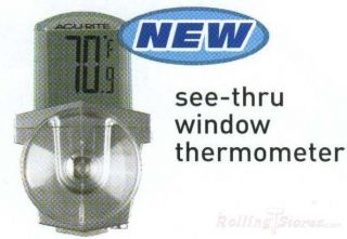 Acurite Outdoor Wndow Thermometer Digital Battery Included w Sunction