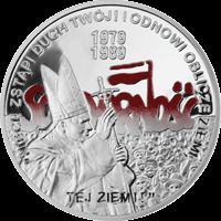 2009 Poland Silver AG Coin Solidarnosc Free Elections 1989 Pope Jan