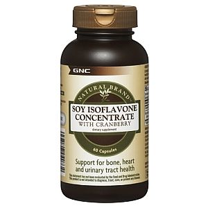 GNC Natural Soy Isoflavone Concentrate with Cranberry Supplement   60