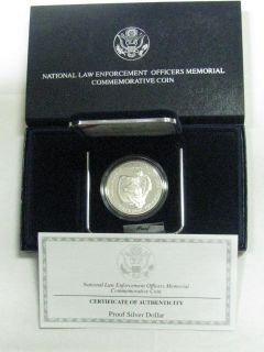 1997 P Law Enforcement Proof Silver Dollar Commemorative Coin