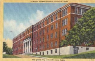 Lawrence MA Lawrence General Hospital Postcard