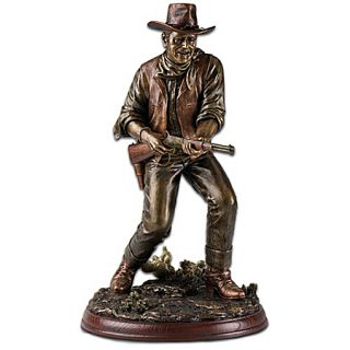 The John Wayne Lawman Bronze Toned Sculpture