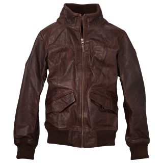 Timberland Womens Earthkeepers Leather Bomber Jacket