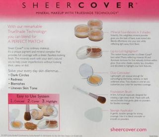 Sheer Cover Mineral Foundation Kit Light Medium New