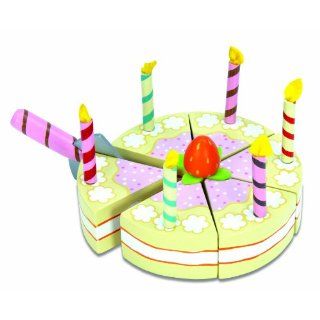 Le Toy Van Wooden Vanilla Birthday Cake Play Food