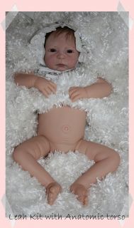 Leah Vinyl Reborn Doll Kit Anatomical Correct Torso