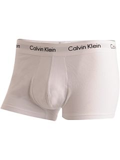 Calvin Klein 3 pack low rise underwear trunks White   