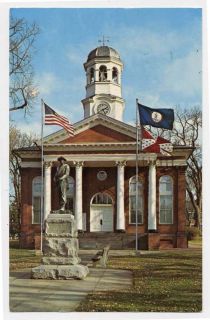 Leesburg VA Loudoun County Courthouse Confederate Monument Postcard