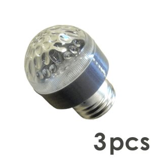 3pcs LED Balls White Screw Base Outdoor Lighting Bulb