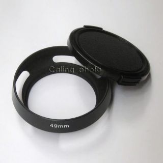 Metal lens shade for all Leica 49mm filter thread lenses, will screw