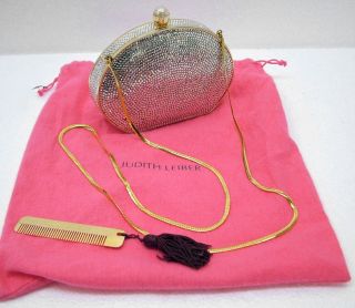 Judith Leiber Crystal Handbag Clutch Purse 
