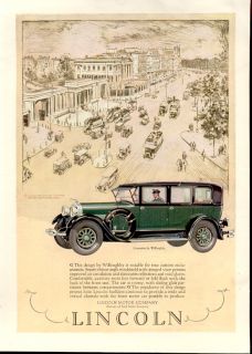 Vintage Advertising Automobile C 1927 Lincoln ADAU5L