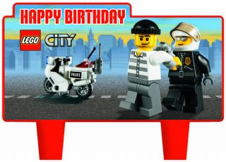 Lego City Party Supplies Mini Cake Decorations