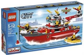 New Lego City Fire Engine Rescue Boat 7207 It Floats