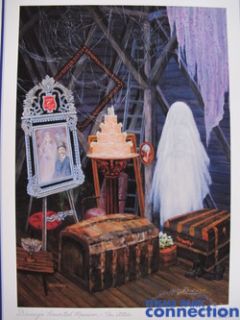 Art HAUNTED MANSION Signed THE ATTIC BRIDE Leota Larry Dotson Giclee