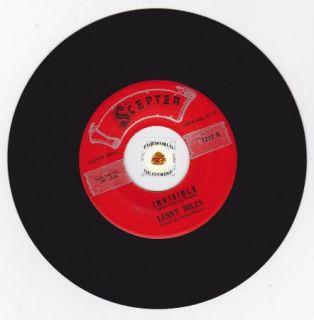 Hear Northern Soul Popcorn 45 Lenny Miles Invisible Scepter 1212