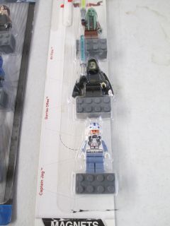 Set of Lego Star Wars Character Magnets Anakin Ahsoka Kit Fisto