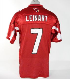 Reebok NFL Arizona Cardinals Leinart 7 Red Football Jersey Mens Medium