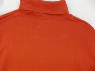 Leonards Burnt Orange Long Sleeve Turtleneck Sweater, Juniors 2XL or