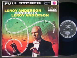 Leroy Anderson Conducts 1959 Decca Stereo LP ExNm