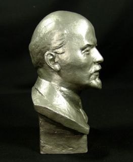 Russian Communist Lenin Bust Figurine Sculpture Baganov
