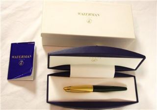 Waterman Edson Fountain Pen, 18k Gold Nib with 23K Gold plated cap and